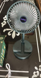 Adjustable Height Telescopic Rechargeable Standing Fan Rechargeable Pedestal Fan