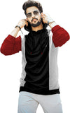 Solid Men Hooded Neck Multicolor T-Shirt Multicolor1